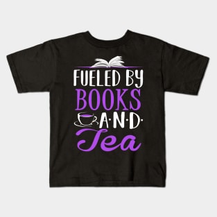 Fueled by Books and Tea Kids T-Shirt